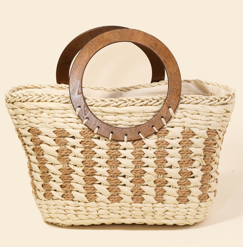 Anarchy Street Small Braided Round Handle Tote Bag