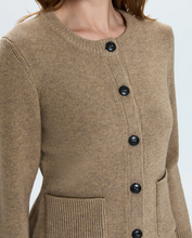 Load image into Gallery viewer, Pistola Dani Cinched Waist Cardigan - Toasted Wheat