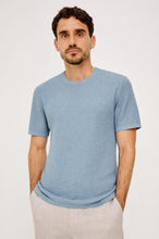 Load image into Gallery viewer, Rails Theo Short Sleeve Sweater in Blue Sky Heather