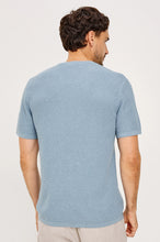 Load image into Gallery viewer, Rails Theo Short Sleeve Sweater in Blue Sky Heather
