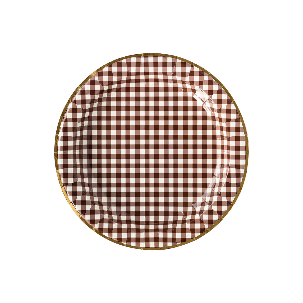 My Minds Eye Brown Gingham Check 11