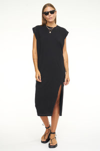Pistola Trina Muscle Tee Dress in Noir Contrast