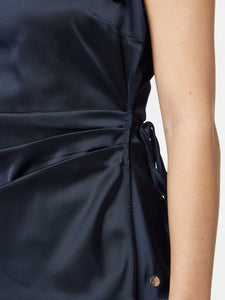Scotch and Soda Satin Tank Top in Midnight Blue