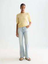 Load image into Gallery viewer, Scotch and Soda Textured Stripe Knitted Tee in Parsnip Stripe