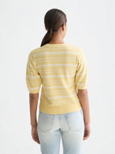 Load image into Gallery viewer, Scotch and Soda Textured Stripe Knitted Tee in Parsnip Stripe