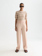 Load image into Gallery viewer, Scotch and Soda Textured Stripe Knitted Tee in Rose Dust Stripe
