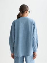 Load image into Gallery viewer, Scotch and Soda Denim Bib Shirt in Blue Moon