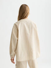 Load image into Gallery viewer, Scotch and Soda Cotton Linen Bib Shirt in Fog Stripe