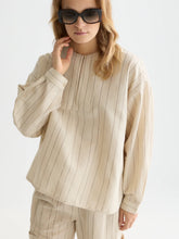 Load image into Gallery viewer, Scotch and Soda Cotton Linen Bib Shirt in Fog Stripe