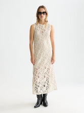 Load image into Gallery viewer, Scotch and Soda Flame Embroidery Midi Dress in Fog