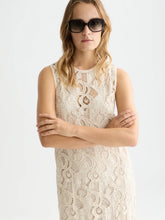 Load image into Gallery viewer, Scotch and Soda Flame Embroidery Midi Dress in Fog