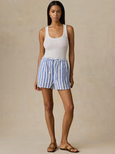 Load image into Gallery viewer, Faherty Laguna Linen Montecito Short in Costal Calm Stripe