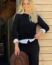 Load image into Gallery viewer, Splendid Tori Cashmere Crewneck Sweater in Black
