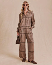Load image into Gallery viewer, Splendid Clara Button-Down Shirt in Taupe Grey Bandana