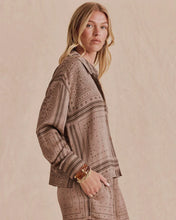 Load image into Gallery viewer, Splendid Clara Button-Down Shirt in Taupe Grey Bandana