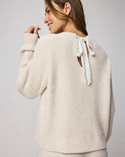 Load image into Gallery viewer, Splendid Stassi Satin Tie Sweater in Pale Oak