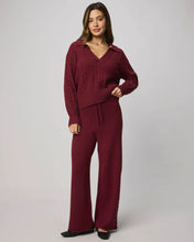 Load image into Gallery viewer, Splendid Jet Set Polo Sweater in Cherry On Top