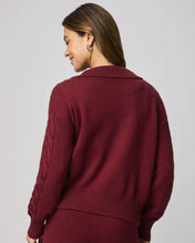Load image into Gallery viewer, Splendid Jet Set Polo Sweater in Cherry On Top