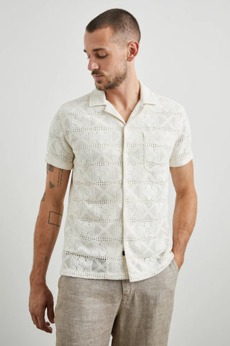 Rails Willemse Shirt in White Lace - FINAL SALE