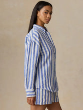 Load image into Gallery viewer, Faherty Laguna Linen Relaxed Shirt in Costal Calm Stripe