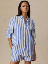 Load image into Gallery viewer, Faherty Laguna Linen Relaxed Shirt in Costal Calm Stripe
