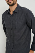 Load image into Gallery viewer, Rails Wyatt Shirt in Black Chambray