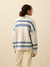 Load image into Gallery viewer, Faherty Highland Fairisle Cardigan in Lakeside Fairis