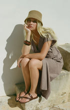 Load image into Gallery viewer, Z Supply Sanna Gingham Midi Dress in Dark Chocolate