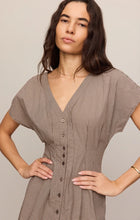 Load image into Gallery viewer, Z Supply Sanna Gingham Midi Dress in Dark Chocolate