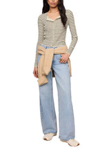 Load image into Gallery viewer, Z Supply Rosanna Stripe Sweater Top in Chalk