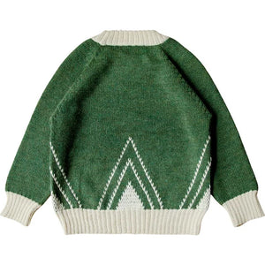 Granelito 100% Baby Alpaca Sweater in Green - FINAL SALE