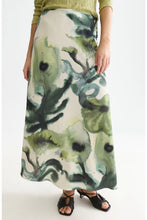 Load image into Gallery viewer, Scotch and Soda Printed Ankle Length Skirt in Watercolourflower Balsam Green