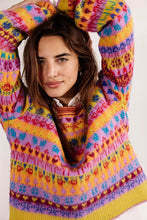 Load image into Gallery viewer, Free People Favorite Things Sweater in Bright Confetti Combo