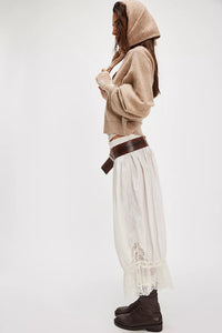 Free People Forever Young Bloomer Pant in White Alyssum