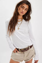 Load image into Gallery viewer, Free People We The Free Nova Long-Sleeve Tee in Ivory
