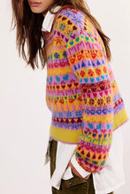 Load image into Gallery viewer, Free People Favorite Things Sweater in Bright Confetti Combo