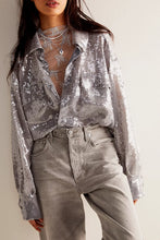 Load image into Gallery viewer, Free People Disco Margarita Button Down in Rocket - FINAL SALE
