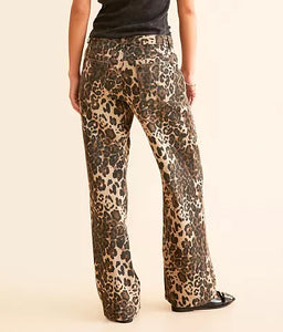 Bailey Rose Leopard Cotton Twill Pants