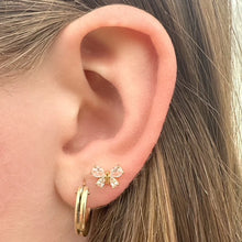 Load image into Gallery viewer, Kris Nations Butterfly Crystal Marquis Stud Earrings