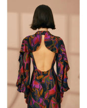 Load image into Gallery viewer, Farm Rio Wild Horses Black Backless Mini Dress - FINAL SALE
