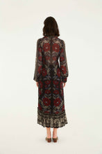 Load image into Gallery viewer, Farm Rio Black Valentina Ruffles Long Sleeve Midi Dress - FINAL SALE