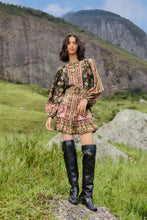 Load image into Gallery viewer, Farm Rio Green Flowering Garden Tree Mini Dress