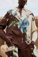 Load image into Gallery viewer, Farm Rio Milena Buttoned Buttoned Collared Shirt in Winter White