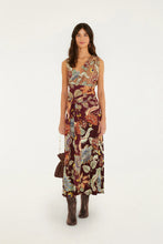 Load image into Gallery viewer, Farm Rio Mixed Delhi Floral Sleeveless Midi Dress