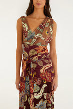 Load image into Gallery viewer, Farm Rio Mixed Delhi Floral Sleeveless Midi Dress