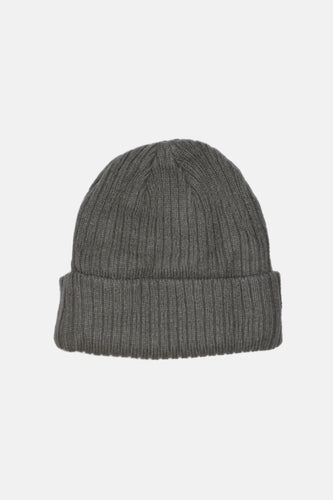 Curated Basics Fleeced Lined Wool Beanie in Grey