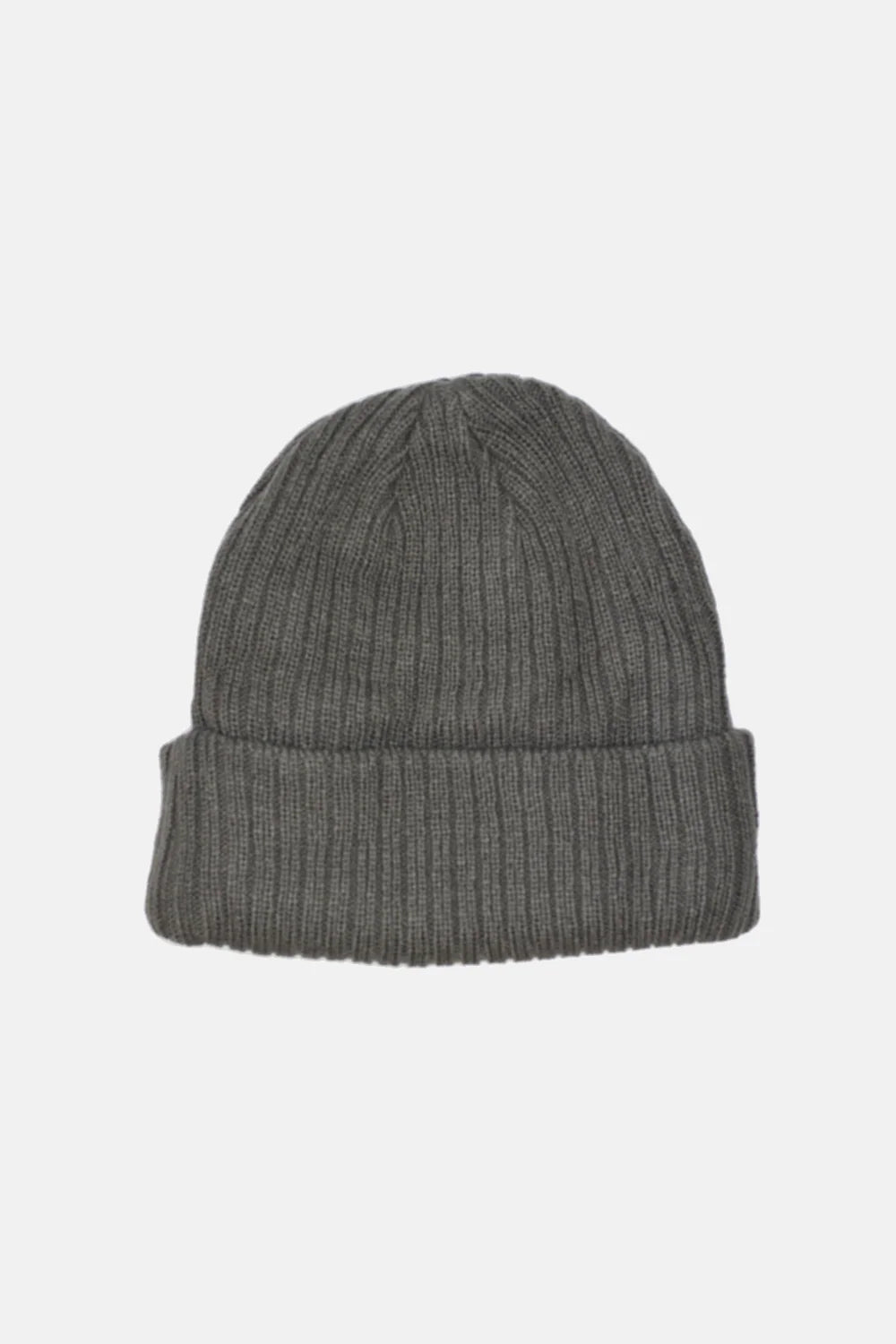 Curated Basics Fleeced Lined Wool Beanie in Grey