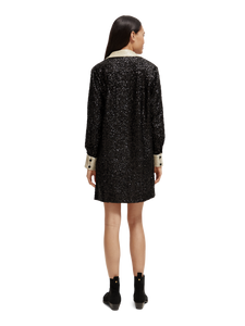 Scotch & Soda Sequin Mini Dress in Black - FINAL SALE