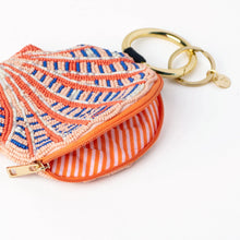 Load image into Gallery viewer, Ink+Alloy Mary Shell Beaded Coin Purse Coral