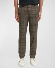 Load image into Gallery viewer, Scotch &amp; Soda Mens Irving Tapered Plaid Chino Pants in Camel Night Check
